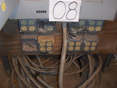 Field construction site electrical panel 100 ft cord