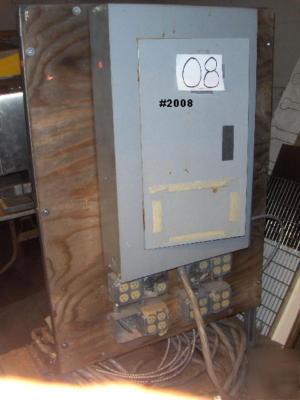 Field construction site electrical panel 100 ft cord