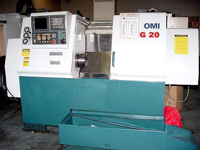 1999 romi g-20 cnc lathe / turning center w/fanuc 21IT