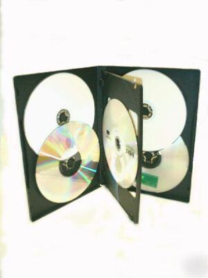 50 black 14MM 5-in-1 dvd storage case novies holder box