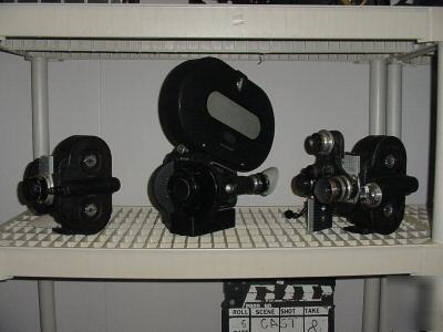 Arri, eclair, eyemo reflex, 35MM 6 camera pkg. frm: $4K