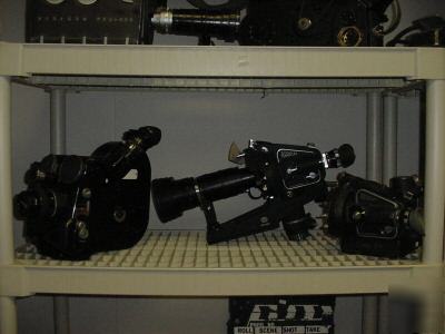 Arri, eclair, eyemo reflex, 35MM 6 camera pkg. frm: $4K