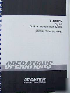 Advantest TQ8325 optical wavelength meter 480NM-1600NM
