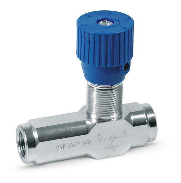Hydraulic flow regulator valve 1/4
