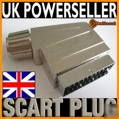 Metallic scart plug connector solder bucket - pack of 2