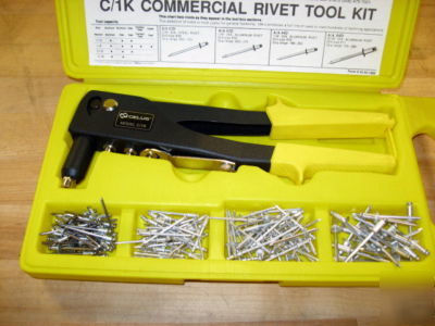 New rivet gun, commercial rivet gun tool kit usa made 