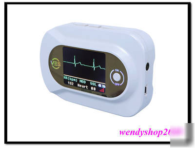 New visual electronic stethoscope ecg + pr SPO2 probe 