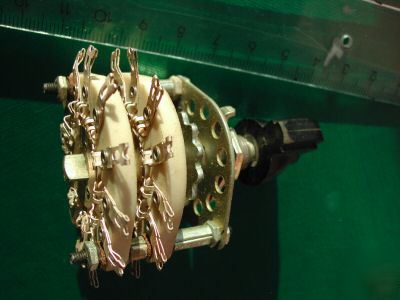 Russian soviet rotary switch - double decker, 11 poles