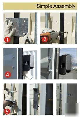 Padlock protector for 20FT / 40FT shipping container