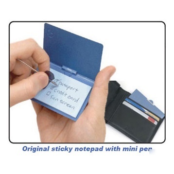 Set of 3 picopad wallet travel post it notes & 6 refill
