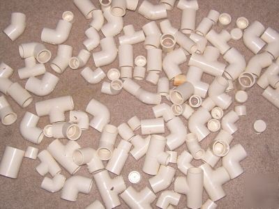 100 1/2 3/4 plumbing lot cpvc fittings els tee pex pipe