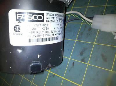 3E67 motor fasco 7021-8321 120VAC 750MA 3325 rpm gc