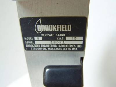 Brookfield helipath stand model# d (D1)