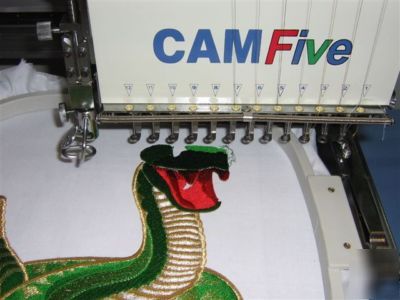 Commercial embroidery machine camfive 01 sequin 24 hour