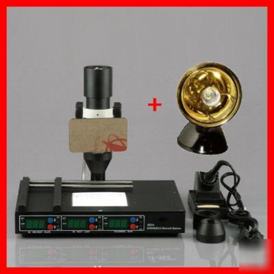 Infrared smt smd bga rework station irda welder, 2 bulb