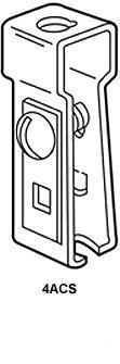 85 - caddy erico 4-acs t-bar outlet box support clips