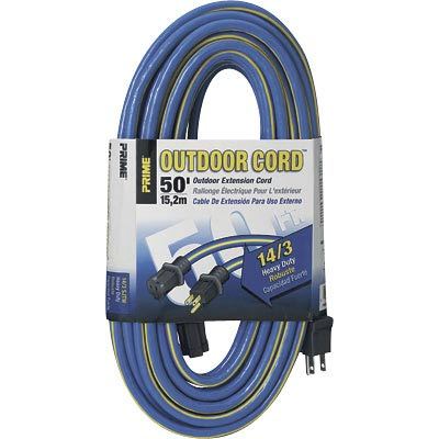 Prime wire & cable 125V outdoor ext cord 50' # KC506730