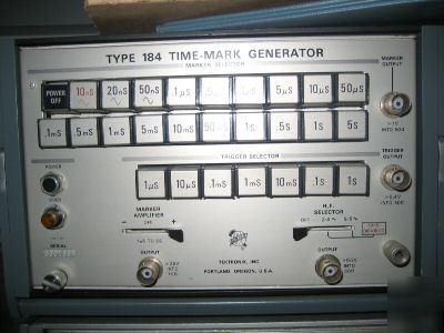 Tektronix 184 time marker generator traceable to wwv