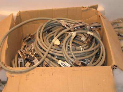 Hp gpib cables hp a b d various sizes lot of 33