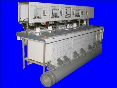 New chrome plating 8 tank line w/ 5 pumps + controllers