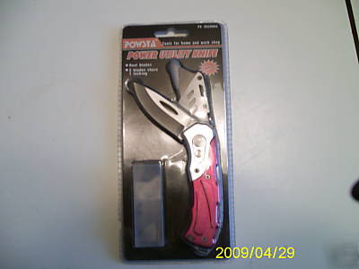 New dual blade utility knife / razor box cutter in box 