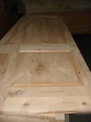 2 panel square panel knotty alder solid core wood doors