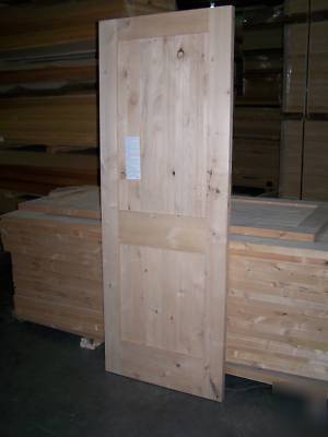2 panel square panel knotty alder solid core wood doors