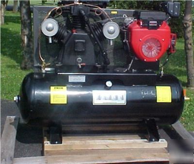 24 hp, 80-gallon honda gas drive air compressor