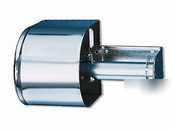 Covered roll toilet tissue dispenser