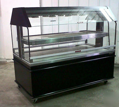 Custom deli's heated, hot, merchandizer, display 2 teir