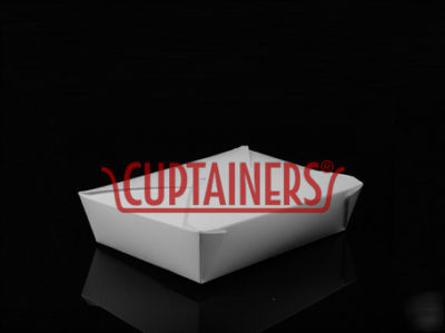 Fold pak - bio pak white 2 paper container