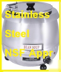 New commercial stainless soup kettle 10.5 qt ul / nsf