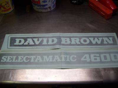 Nos david brown tractors ltd. decals
