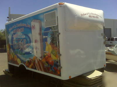 Nose cone truck mount ice cream delivery freezer box 