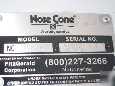 Nose cone truck mount ice cream delivery freezer box 