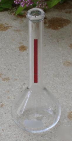 PyrexÂ® 50ML class a lifetime red volumetric flask