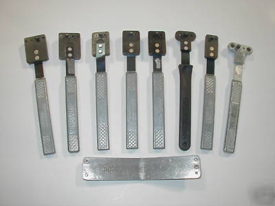 Nut plate drill jigs, assorted. ati, magnavon, omega