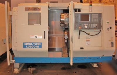 Okuma lu-300M 5-axis cnc turning center with live milli