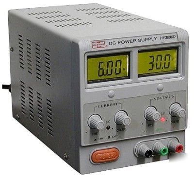 Mastech HY3006D dc power supply 0-30 volts @ 0-6 amps