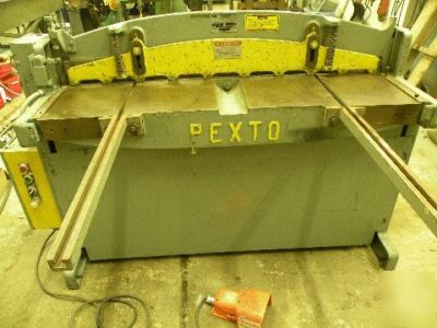 Roper whitney pexto lockformer PH52 hyd shear w/ b.g.