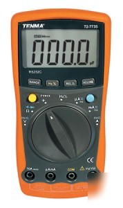 Tenma 72-7735 multimeter ac-dc-a/v-ohms freq temp cap