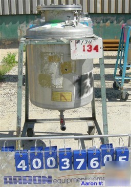 Used- o.g. kelley co. pressure tank, 55 gallon, 304 sta