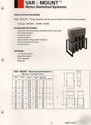 Var+ controls 208V capacitor bank