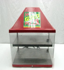 Wisco 2 pizza warmer 680-1 merchandiser cabinet display