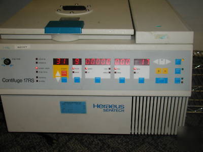  heraeus sepatech 17RS refrigerated benchtop centrifuge