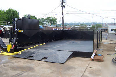 Big island above ground drive-on wash pad - rack