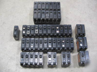 51 westinghouse quicklag-p 1P 2P circuit breaker lot