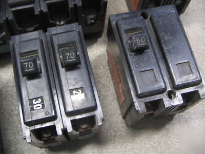 51 westinghouse quicklag-p 1P 2P circuit breaker lot