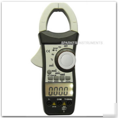 Auto range digital clamp meter,dual display,multimeter