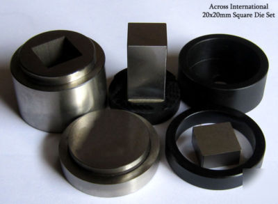 New 20X20MM square pellet press dry pressing die set 